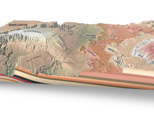 Bryce Canyon D Map With Zion Grand Canyons