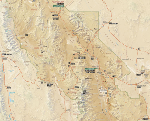 Death Valley Park Map Detail