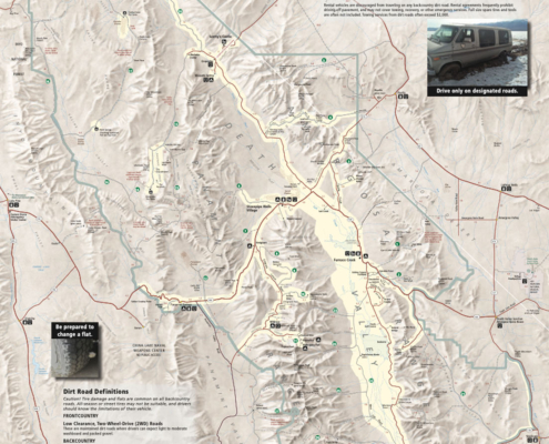 Death Valley Wilderness Hiking Map