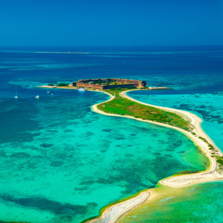 Dry Tortugas Aerial View Of Dry Tortugas National Park Fort Jefferson