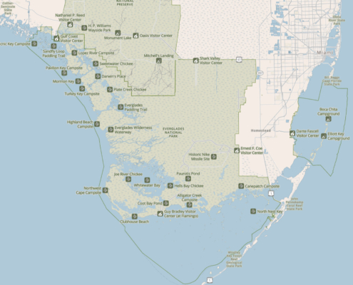 Everglades Overall Park Map