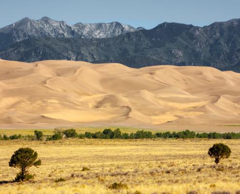 Great Sand Dunes Strange And Unique Landscape Showing The Great Sand Dunes National Park In Alamosa  Scaled