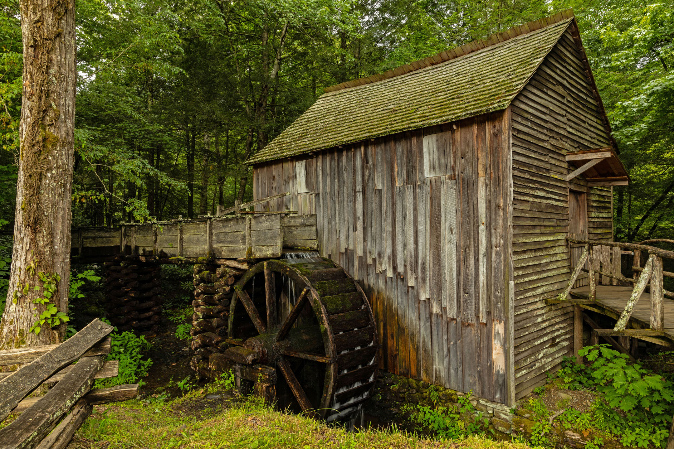 Great Smoky Mountains Cades Cove Historical Grist Mill In The Great Smokys National Park In Tennessee