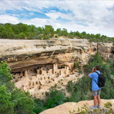 Mesa Verde Cliff Palace Ruins At Mesa Verde