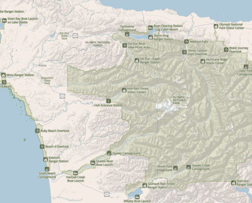Olympic Area Overview Map