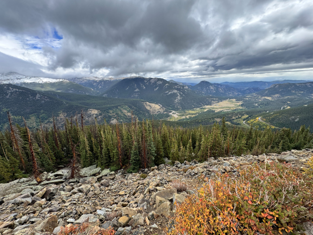 Rocky_Mountain-overlooking-valley-trees-color-fall Rocky Mountain Overlooking Valley Trees Color Fall