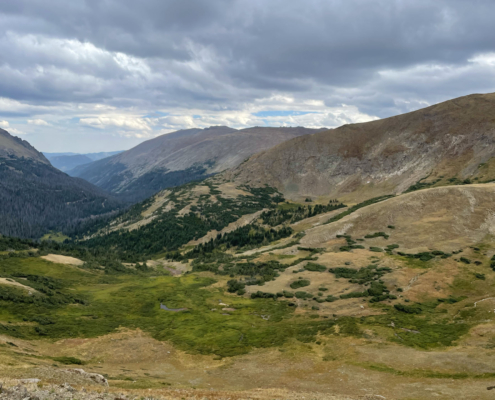 Rocky Mountain Valley Below Alpine Visitor Center