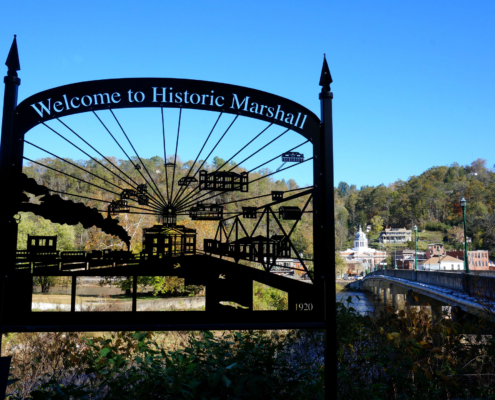 Welcome To Marshall North Carolina Sign