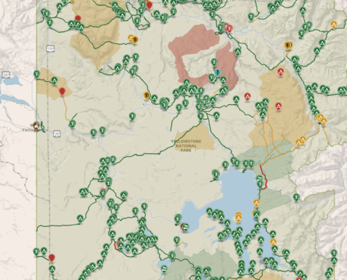Yellowstone Current Conditions Map