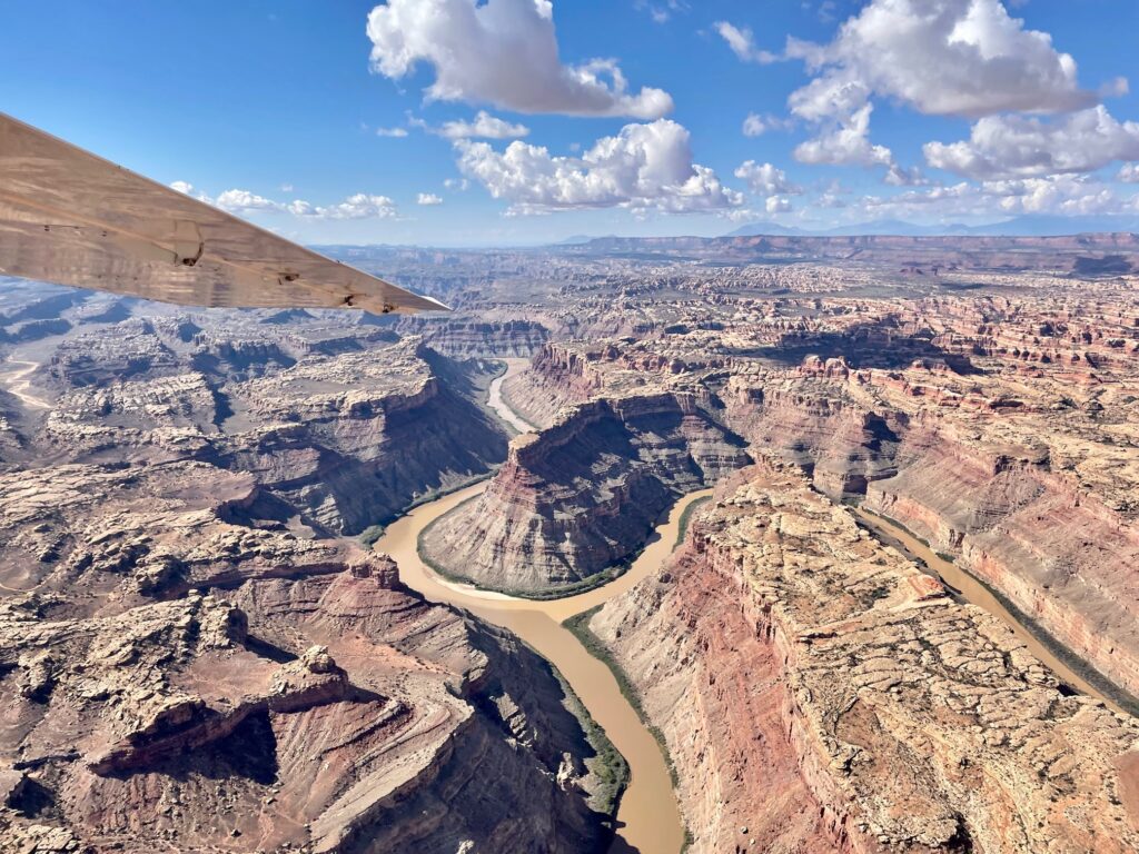 National Park Plane Tour — Canyonlands Canyonlandsbynight Canyonlands River Canyon Airplane View