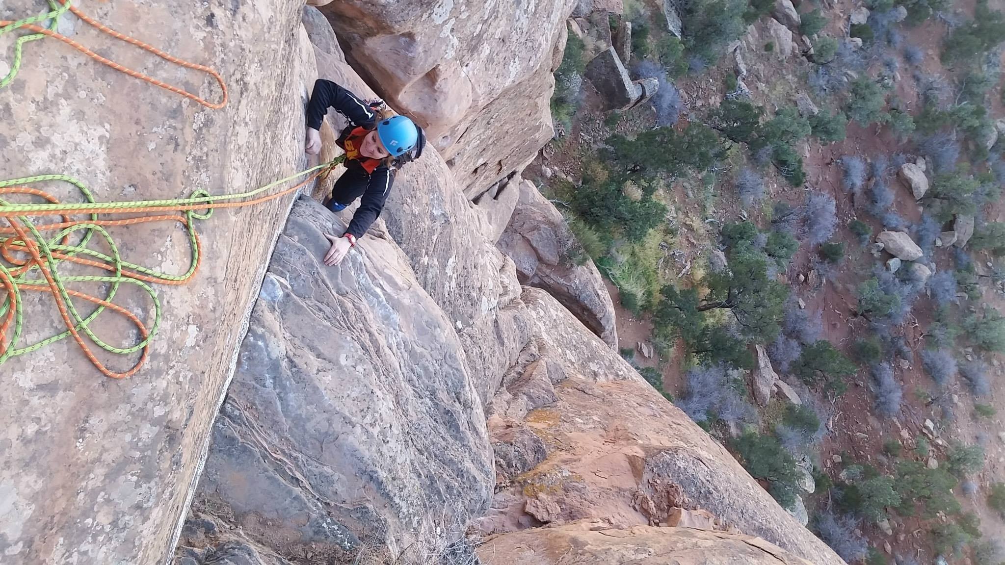 coclimbing-a-climber-navigating-up-rock-face Coclimbing A Climber Navigating Up Rock Face