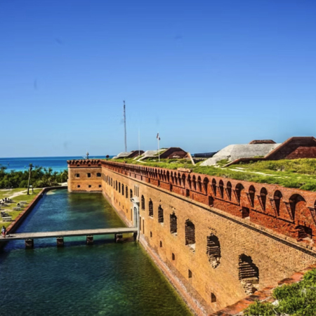 Counchnaround Dry Tortugas Fort Moat