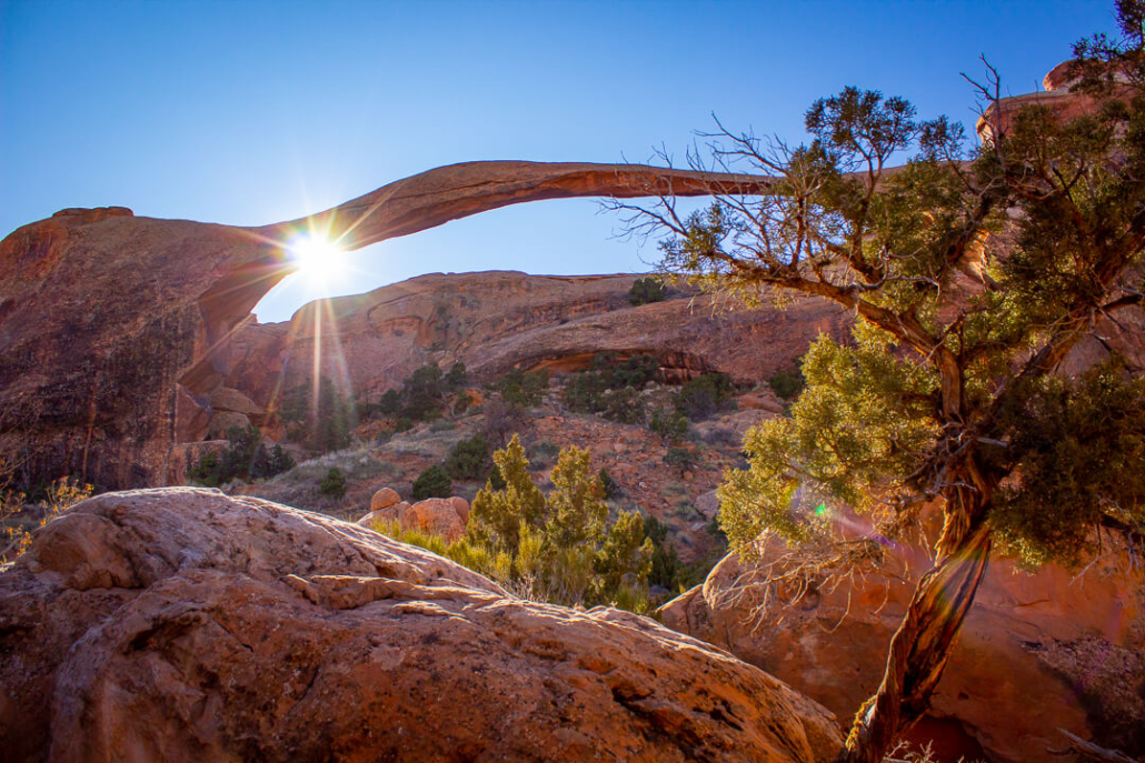 3 Day Arches, Canyonlands & Goblin Valley Tour — Arches; Canyonlands Desertsolitude Sunburst Through Arch Rock