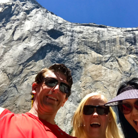 Echocoop Granite Cliff Hikers Yosemite