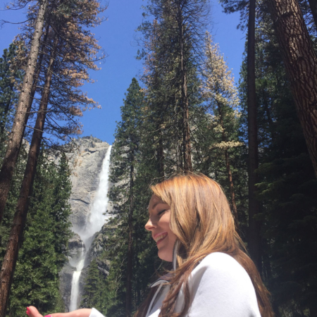 Echocoop Waterfall Among Tall Pines