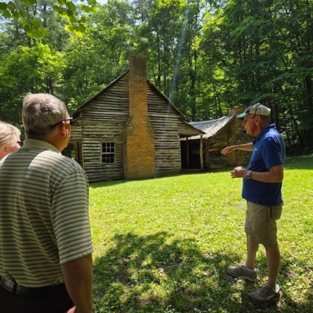 Gsmheritagecenter Tour Guide Historic Cabin Guests