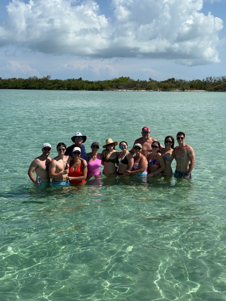 realparadisecharters-group-in-water-sandbar Realparadisecharters Group In Water Sandbar