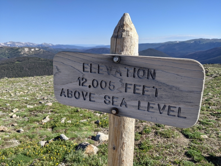 elevation, marker, at, high, altitude Rockyguides Elevation Marker At High Altitude