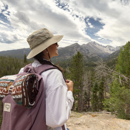 Scout Co A Hiker Enjoying The Mountain