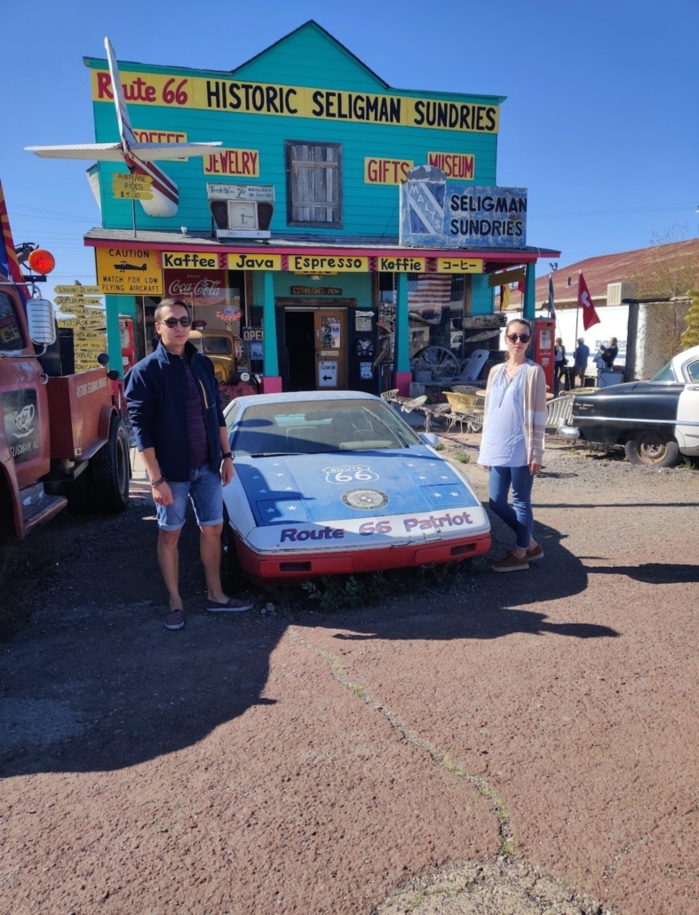 beautiful, geological, formations, at, the, grand, canyon Topcanyontours Visitors Near A Painted Car