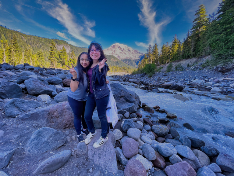 Private SUV Mt. Rainier Tour — Mount Rainier Toursnorthwest Two Women Rocks Mount Rainier
