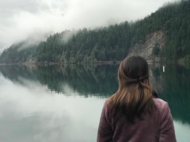 a, visitor, enjoying, the, calm, lake Toursofseattle A Visitor Enjoying The Calm