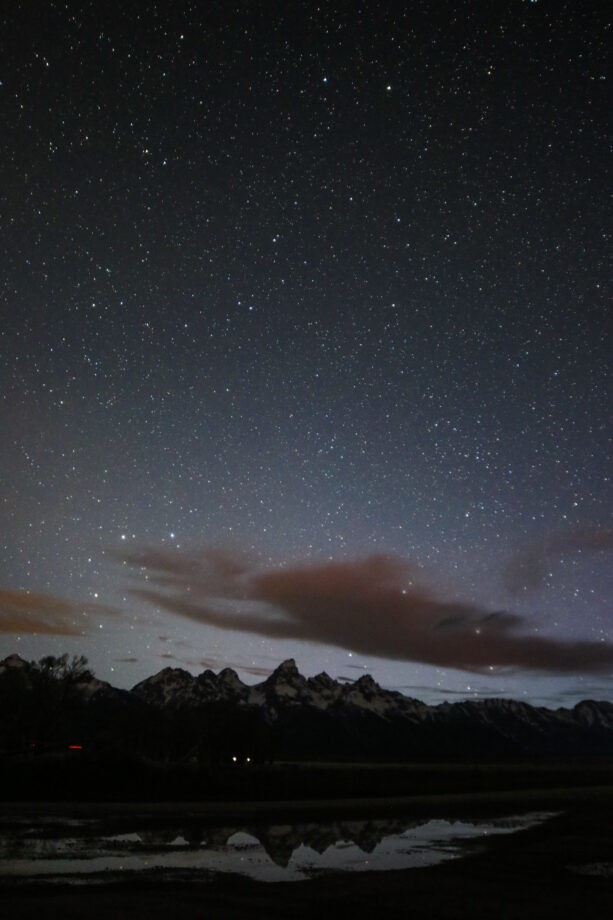 starry, night, over, mountain, peaks Wyomingstargazing Starry Night Over Mountain Peaks