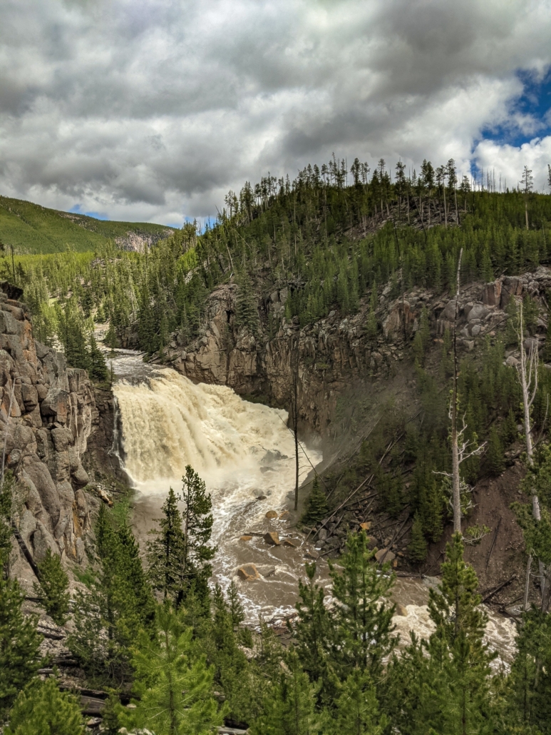 Best of Yellowstone Tour — Yellowstone Yellowstoneexposures Waterfall Forest Rocky Cliffs