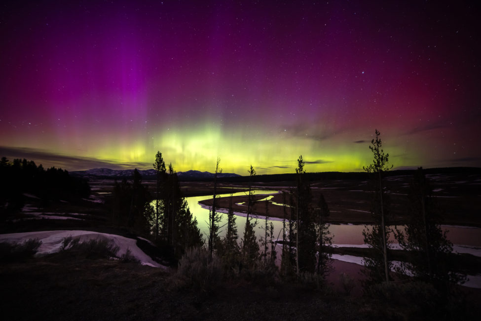 Stargazing Tour | North - Public Tour — Yellowstone Yellowstonesafari Aurora Borealis Yellowstone River