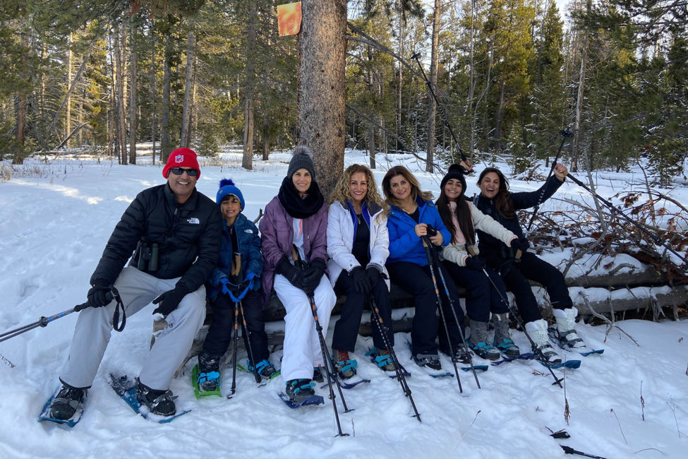 Big Sky Snowshoe Safari - Half Day - Private Tour — Yellowstone Yellowstonesafari Group Snowshoeing Yellowstone Winter
