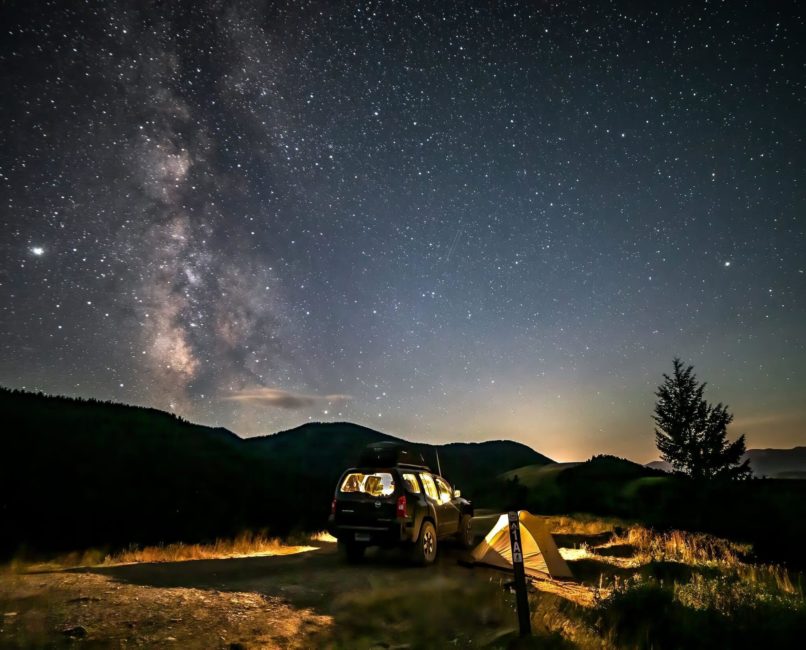 Stargazing Tour | North - Public Tour — Yellowstone Yellowstonesafari Milky Way Camping Yellowstone