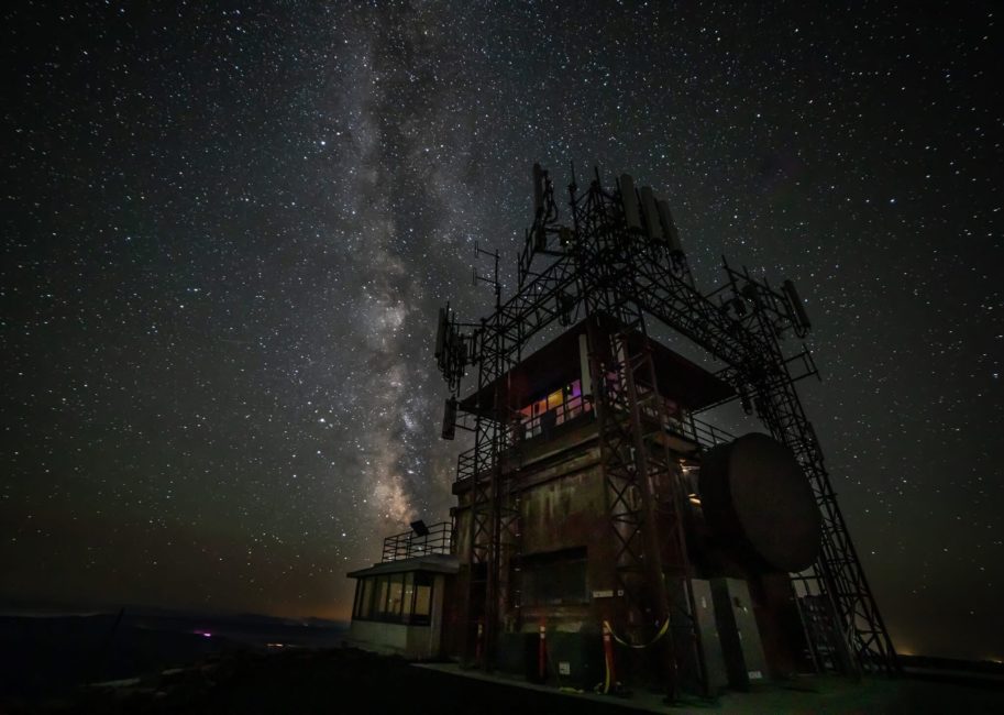 Stargazing Tour | North - Public Tour — Yellowstone Yellowstonesafari Milky Way Communication Tower Night