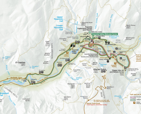 Yosemite Valley Detail Map Scaled