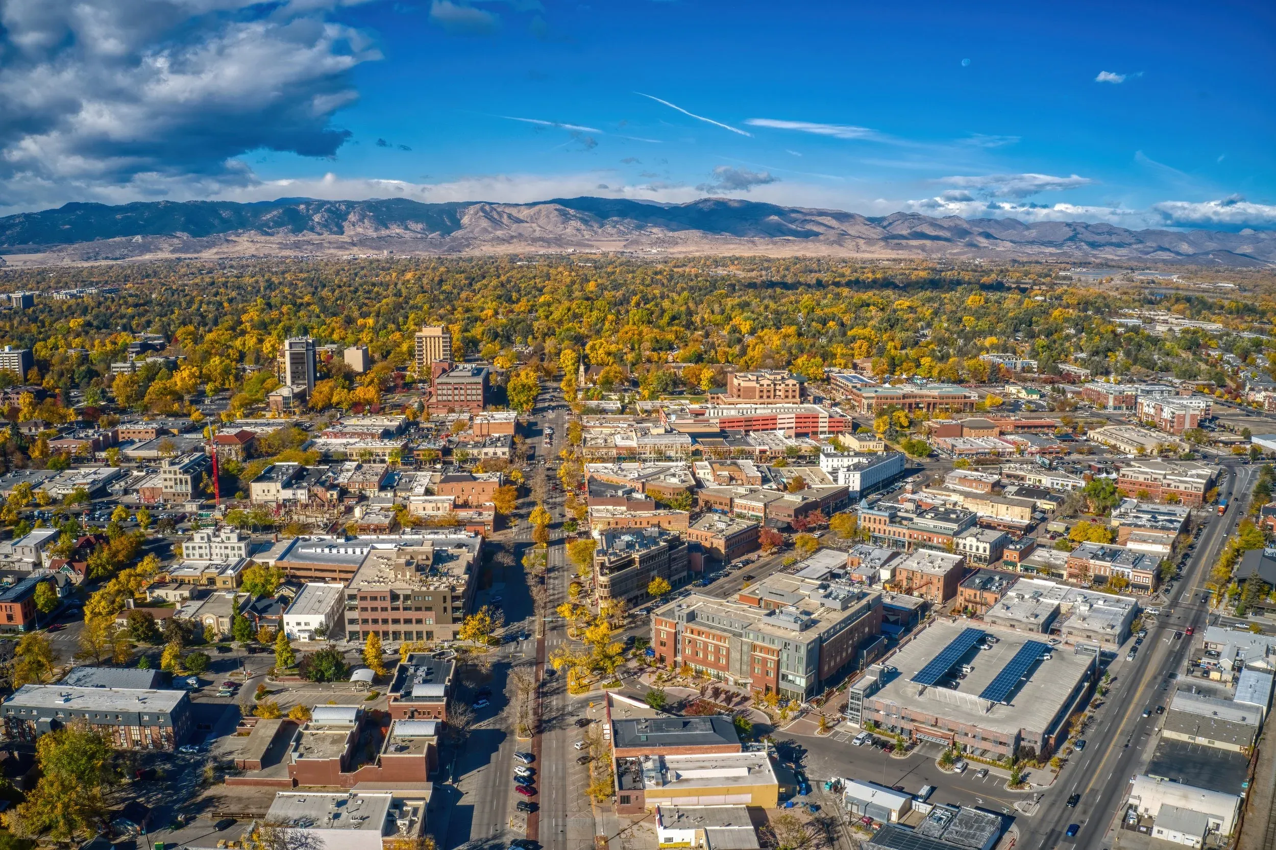 hopcarts_distilleries-tour-colorado-aerial-view-autumn-town