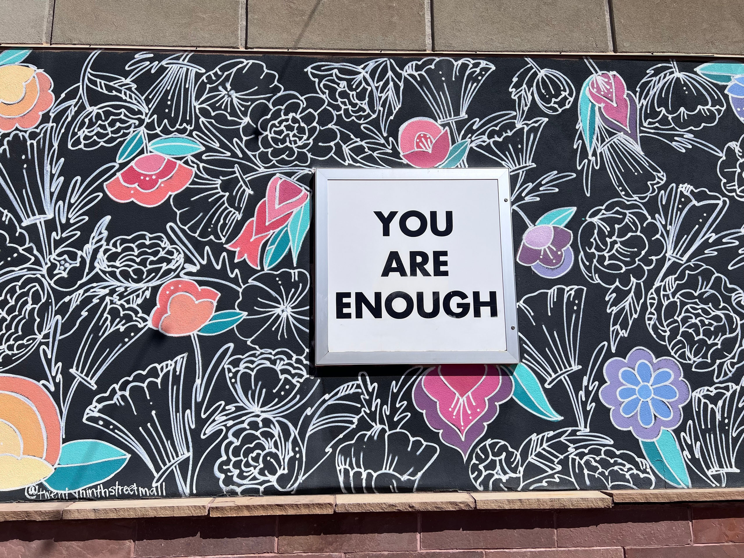 pedegoboulder_boulder-e-bike-art-nature-tour-flower-mural-you-are-enough